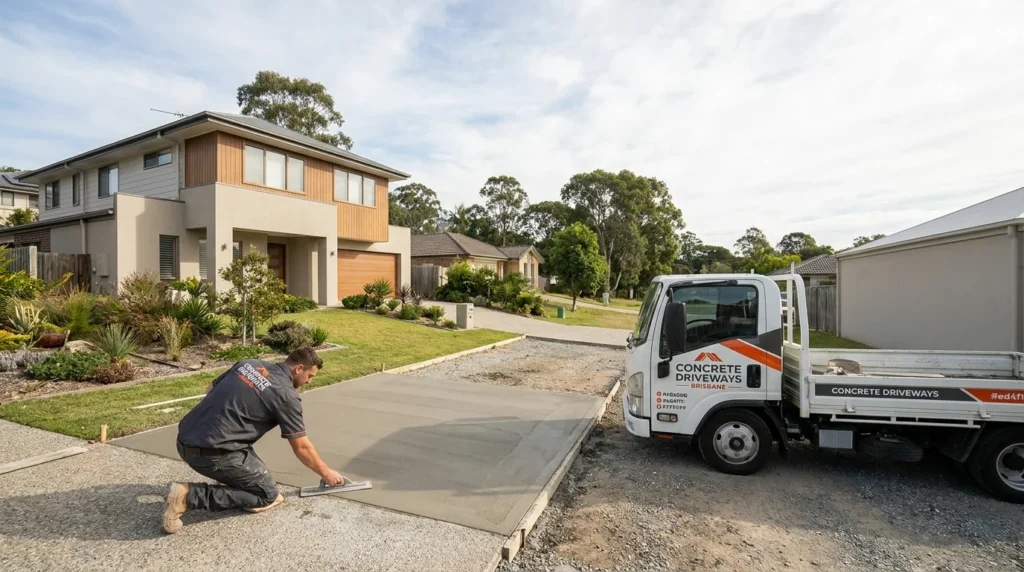 Concrete Driveways Brisbane - Residential 1